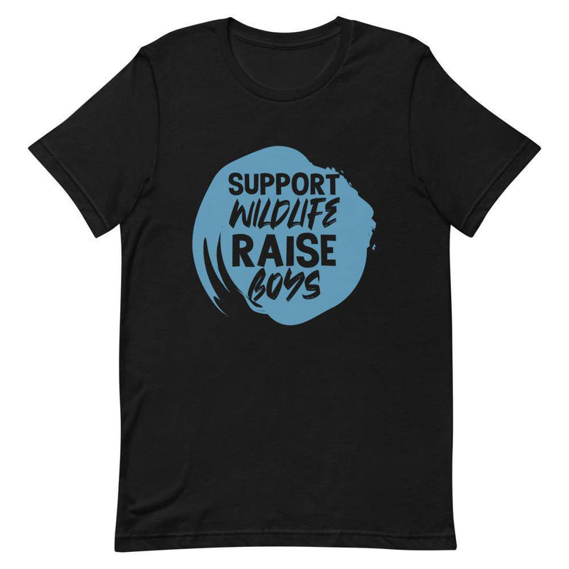 Support Wildlife Raise Boys - Black / XS - TheRepublicStudio
