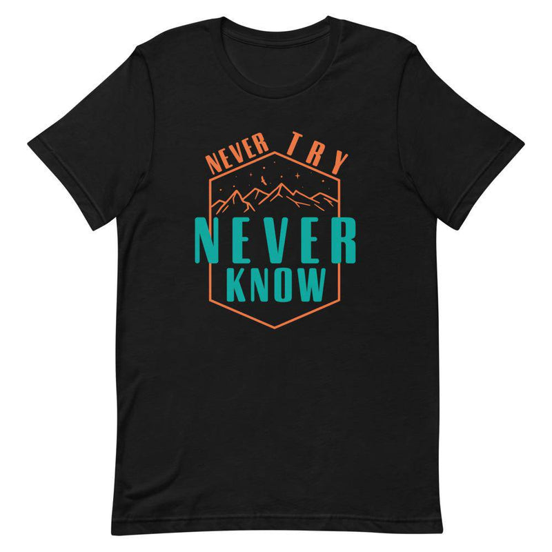 NEVER TRY NEVER KNOW - Black / XS - TheRepublicStudio