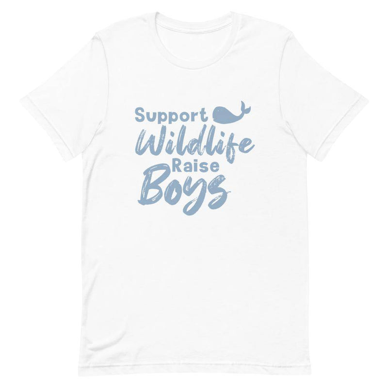 Support Wildlife Raise Boys - White / XS - TheRepublicStudio
