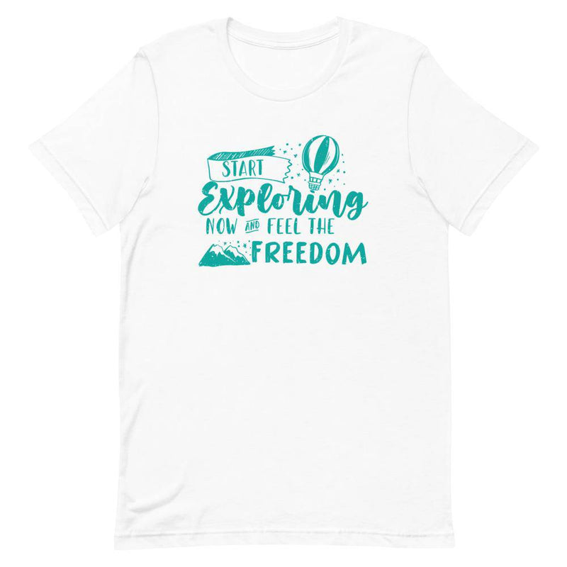 START EXPLORING NOW AND FEEL THE FREEDOM - White / XS - TheRepublicStudio