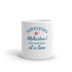 Surviving Motherhood One Meltdown At A Time mug - TheRepublicStudio
